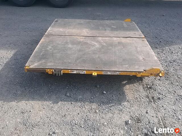 Platforma kolejowa składana.