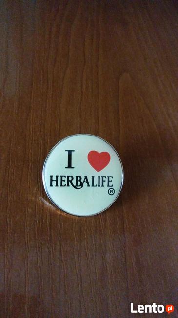 Herbalife odchudzanie zdrowotne przypinki znaczki