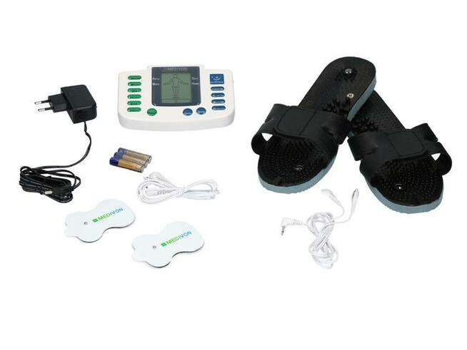 Elektrostymulator Mięśni i Nerwów TENS EMS LF-5201s + Klapki