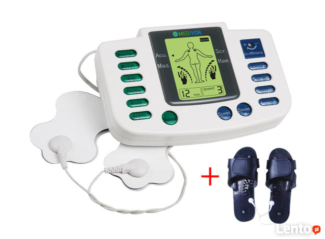 Elektrostymulator Mięśni i Nerwów TENS EMS LF-5201s + Klapki