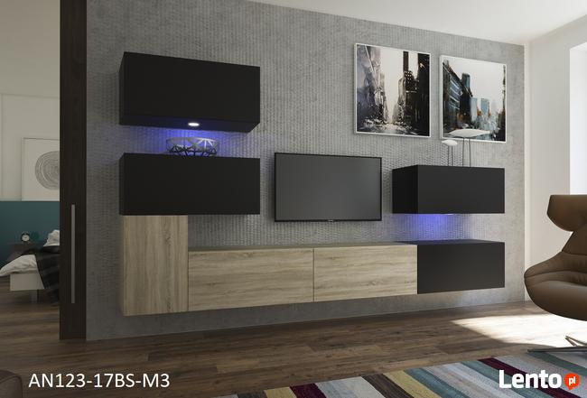 Meblościanka MANHATTAN N123 Zestaw Salon tv Mat