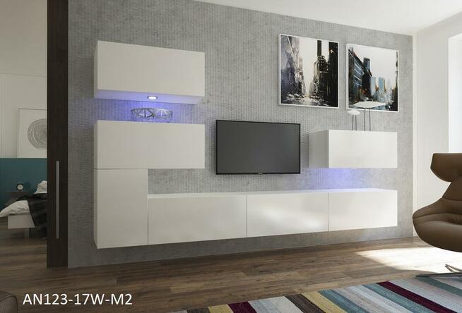 Meblościanka MANHATTAN N123 Zestaw Salon tv Mat