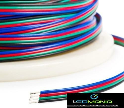 Przewód kabel czterożyłowy do taśm LED RGB 100mb