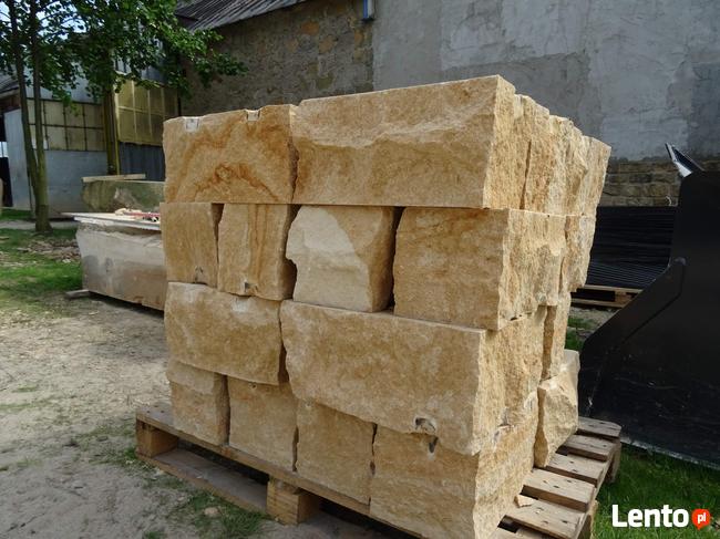 Murak kamień murowy cięty łupany 20x20x40 cm piaskowiec
