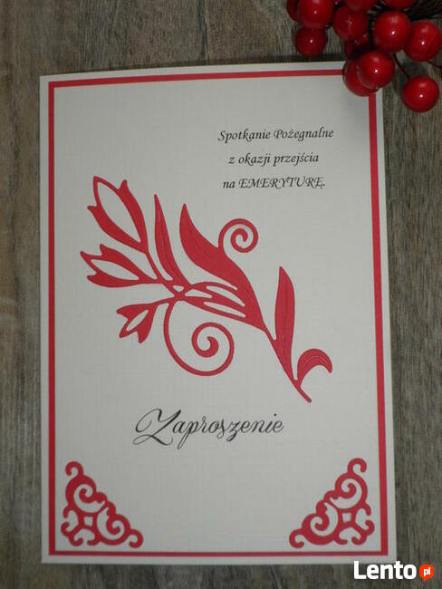 Zaproszenia z tyt odejścia na emeryturę