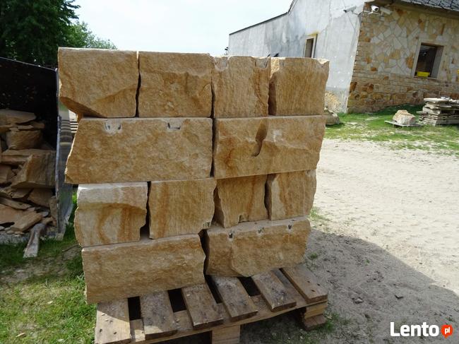 Murak kamień murowy cięty łupany 20x20x40 cm piaskowiec