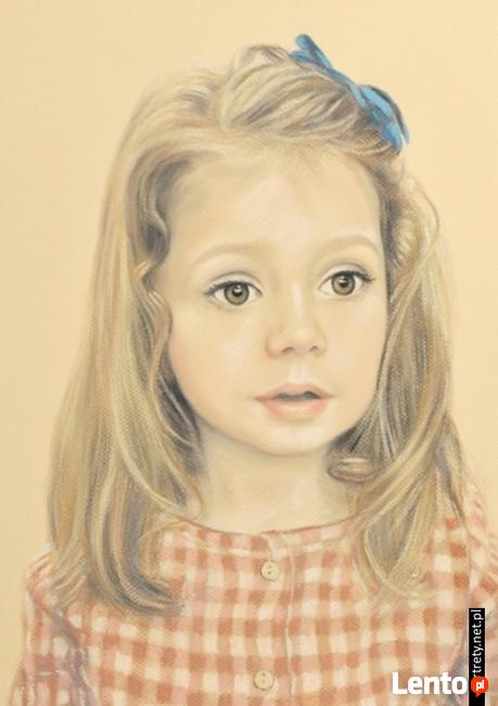 Portret ze zdjęcia NA ZAMÓWIENIE - Rysunek - Pastele - Obraz