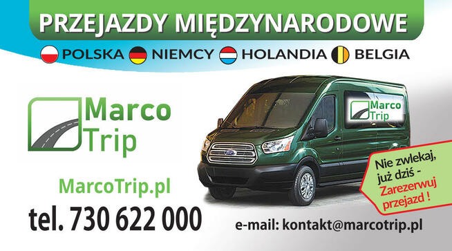 Busy Do Holandii Bus Polska Holandia MarcoTrip