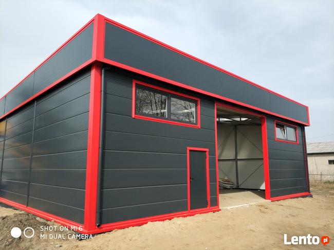GARAŻ OCIEPLANY HALA MAGAZYNOWA 15 X 15 M. PŁYTA WARSTWOWA