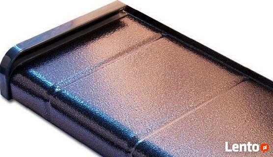 Parapety Aluminiowe Soft Line Płytka Antracyt i Miedź Antycz