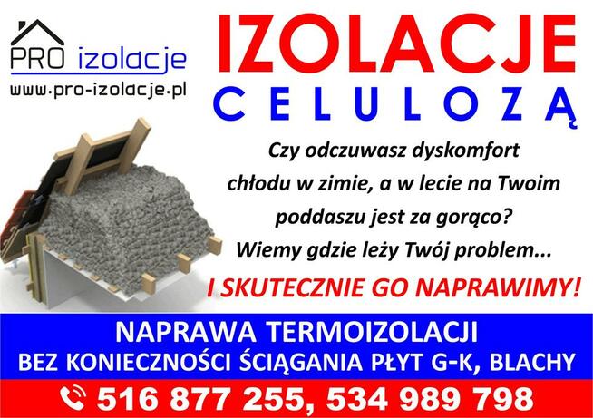 DOCIEPLANIE OCIEPLANIE PIANKA PUR CEULOZA NAPRAWA IZOLACJI