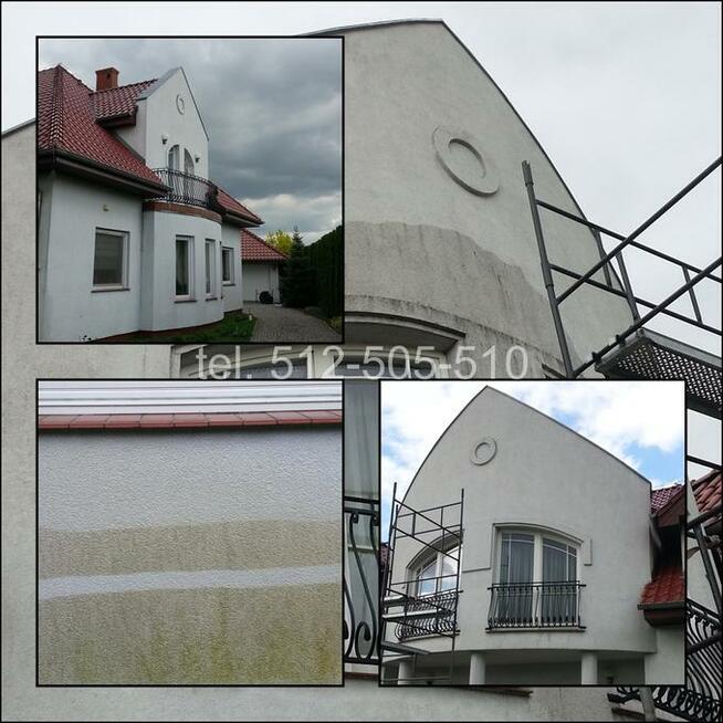 Mycie dachów, mycie kostki brukowej, mycie elewacji