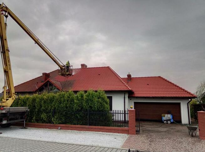 Mycie dachów, mycie kostki brukowej, mycie elewacji