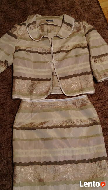 Kostium,garsonka; wesele, komunia i inne imprezy- rozm.38/44