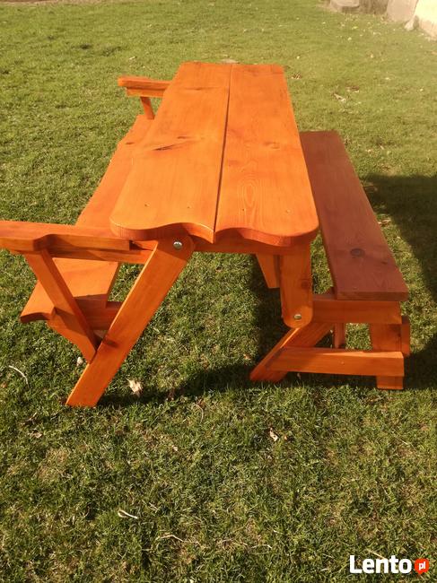 Okazja! Ławka ogrodowa, ławka rozkładana, 2w1, ławko-stół