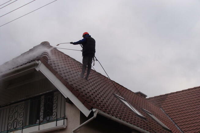 Mycie dachów i elewacji