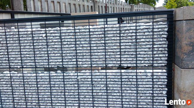 Przęsło gabionowe stylowe ogrodzenie domu