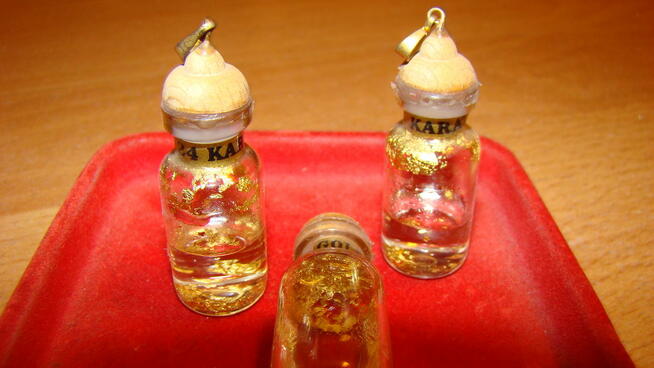 Złoto 24 karaty wisior talizman szczęścia okazja wyprzedaż