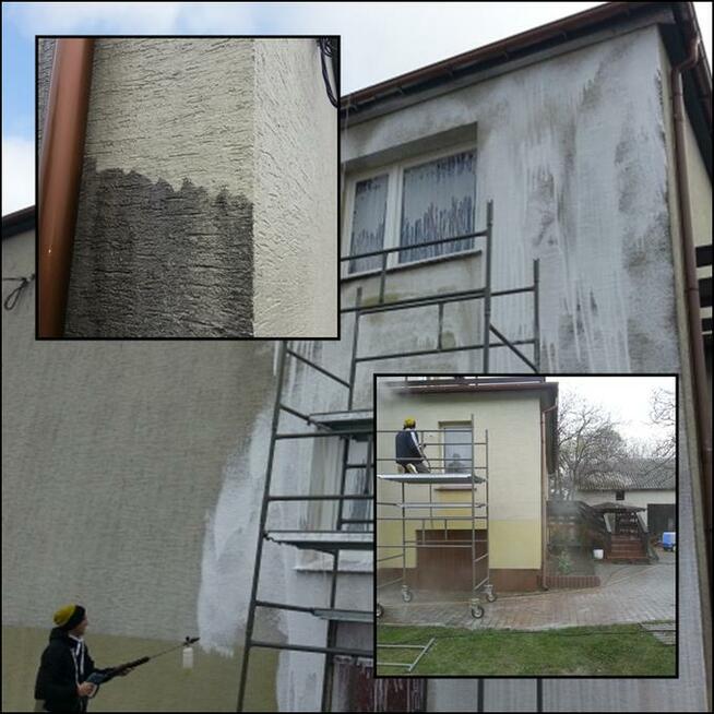 Mycie dachów, mycie kostki brukowej, mycie elewacji