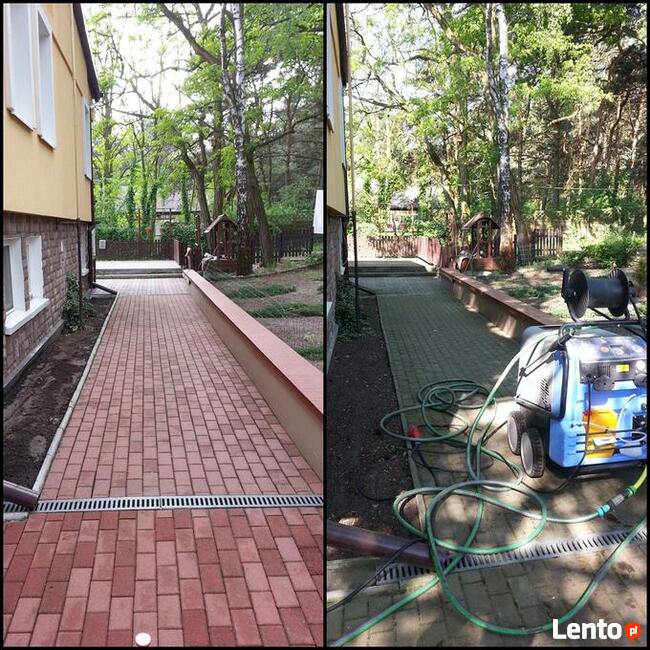 Mycie dachów, mycie kostki brukowej, mycie elewacji