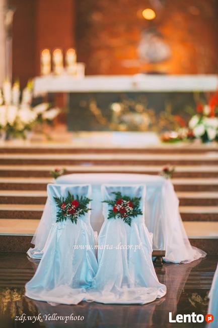 Dekoracje ślubne kościoła MARTADECOR