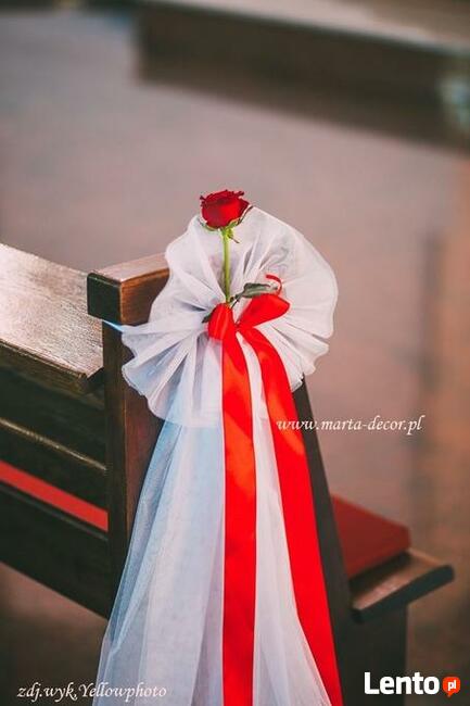 Dekoracje ślubne kościoła MARTADECOR