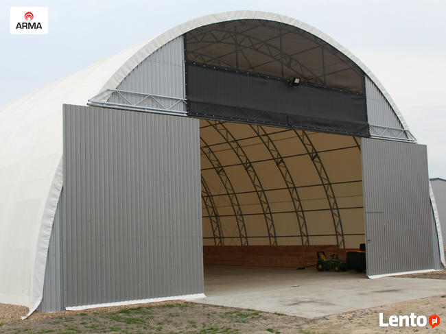 hala tunelowa łukowa magazyn wiata garaż konstrukcja 15x22