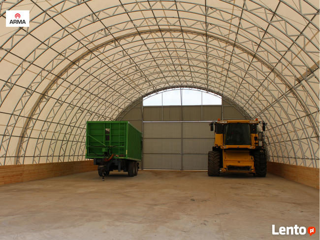 magazyn hala łukowa konstrukcja siano zboże 15x40
