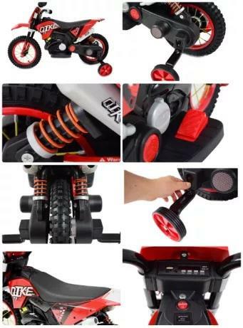 Motor Crossowy, dla dzieci Pompowane koła z ekspozycji nowa