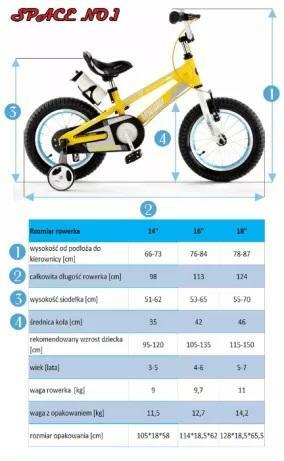 Rower aluminiowy18 dla dziecka wzr. 115-150 cm czynne 24h