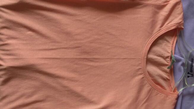 Łososiowa bluzka t-shirt M