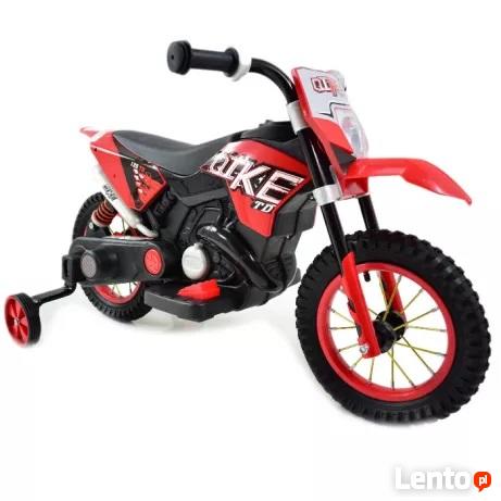 Motor Crossowy, dla dzieci Pompowane koła z ekspozycji nowa
