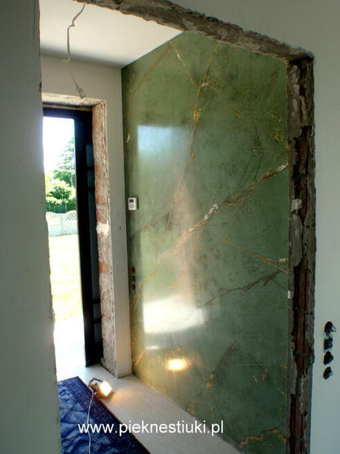 Stiukowy marmur ścian, kolumn.Nowa technologia.AdamK