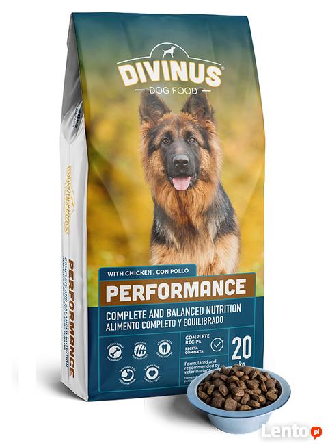 Karma dla psa DIVINUS PERFORMANCE dla Owczarka 20 kg