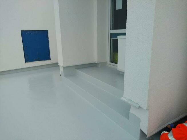 Izolacje tarasów, balkonów, schodów polimocznikiem