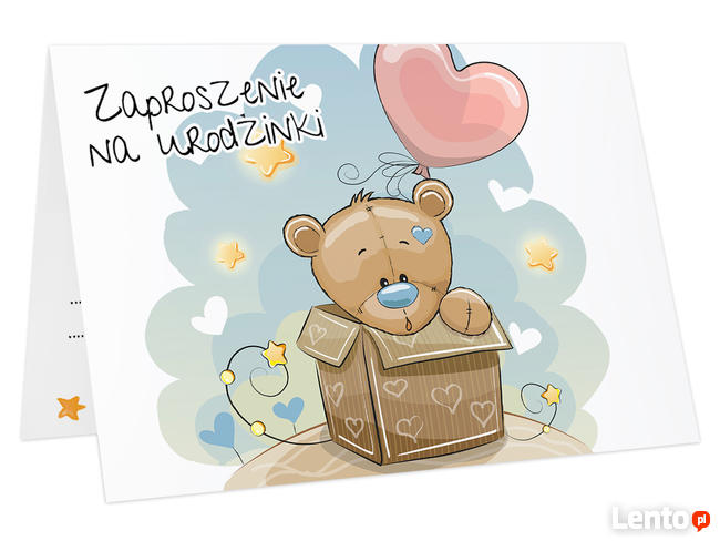 ZAPROSZENIA na URODZINY dla dziecka +koperta (Z-misio)
