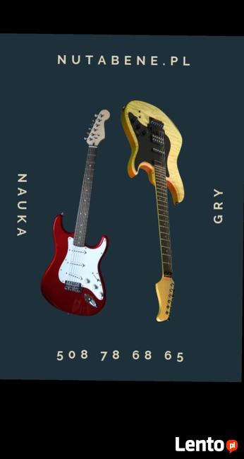 Nauka gry na gitarze, ukulele i keyboardzie.
