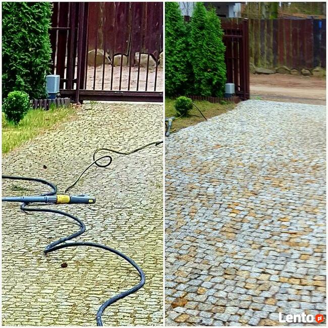 Mycie kostki brukowej, podjazdów, tarasów Łódź, Zgierz