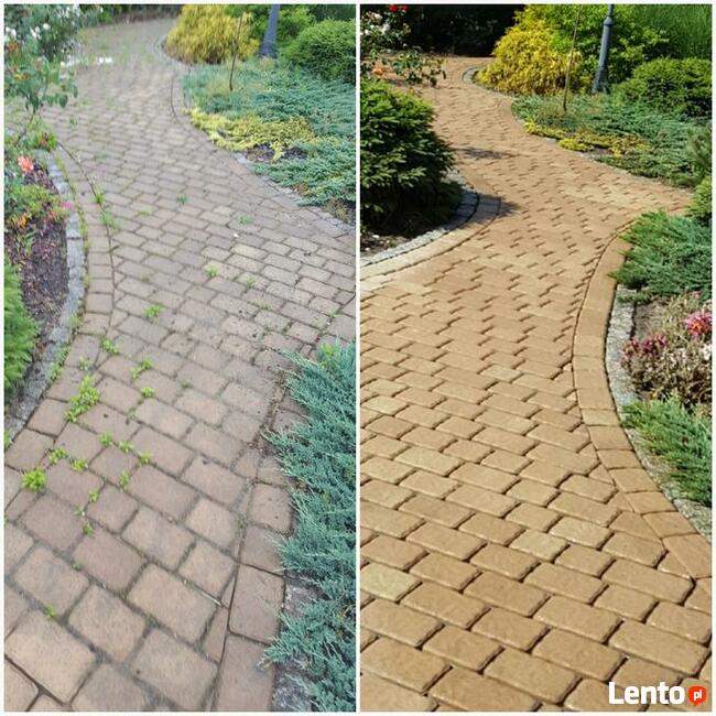 Mycie kostki brukowej, podjazdów, tarasów Łódź, Zgierz