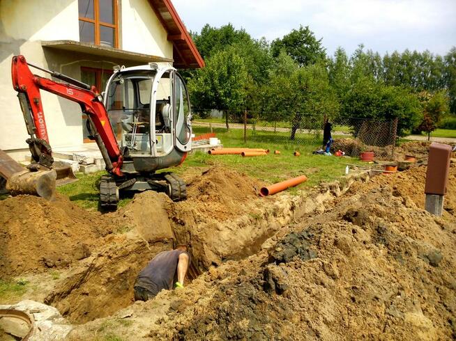 Usługi Minikoparka-Wywrotka do 3,5t - Przylacza wod-kan