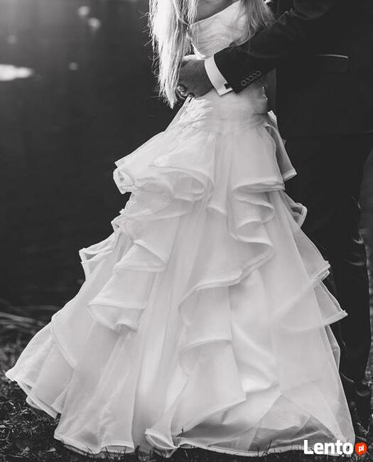 Suknia Ślubna - Tulipan Falbany 34/36