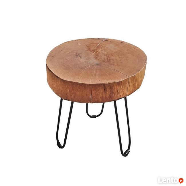 stoliki kawowe i stołki z litego drewna dębowego