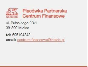 Generali i Proama Mielec, ul. PUŁASKIEGO 2B/1 Ubezpieczenia