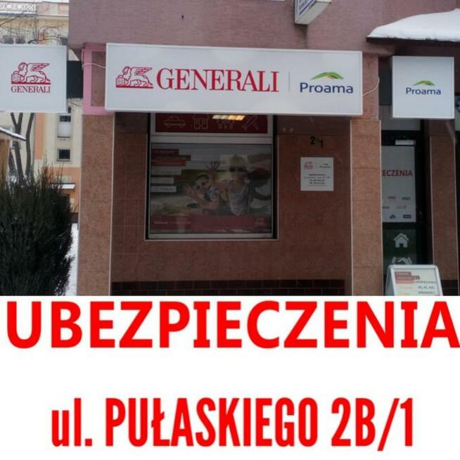 Generali i Proama Mielec, ul. PUŁASKIEGO 2B/1 Ubezpieczenia