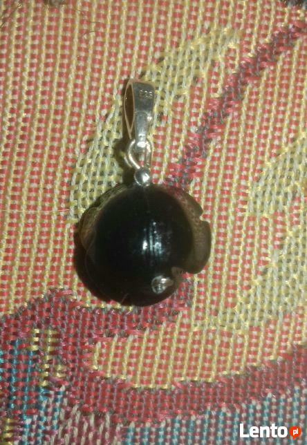 wisiorek etno róża tridacna srebro 925