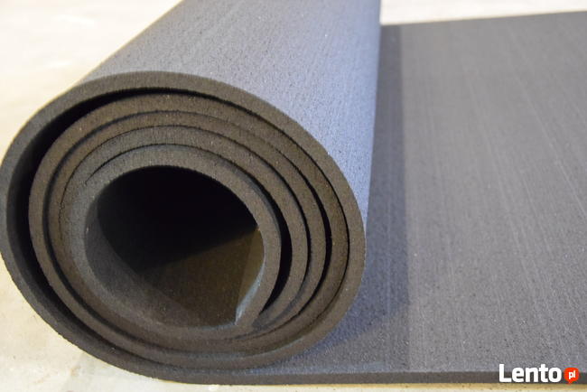 Mata gumowa siłownia pod urządzenia czarna 10mm kl.2