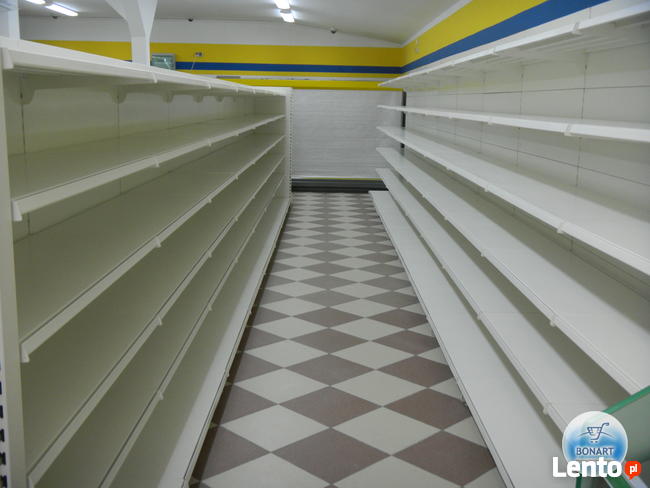 REGAŁY SKLEPOWE METALOWE gondola środkowy regał sklepowy