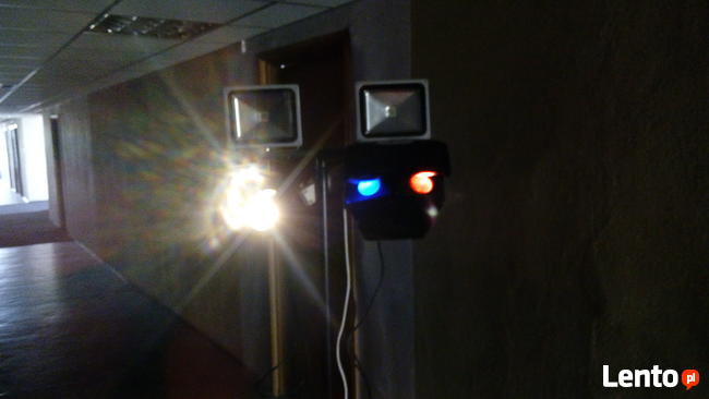 Efekty dyskotekowe LED, oświetlenie zestaw na statyw, POLECAM!