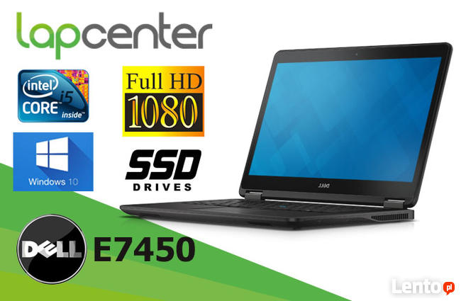 Dell Latitude E7450 I5-5gen 8GB RAM 128SSD W10- LapCenter.pl