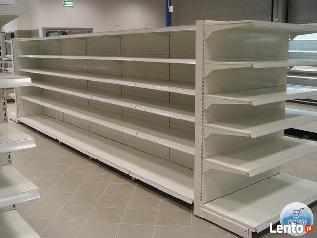 REGAŁY SKLEPOWE METALOWE gondola środkowy regał sklepowy